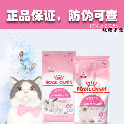 皇家幼猫猫粮奶糕BK34/K36专用1-4月12月营养增肥发腮小奶幼猫粮