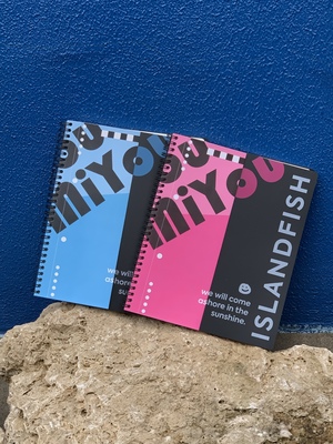 屿鱼文创&蜜柚线圈本活页本B5