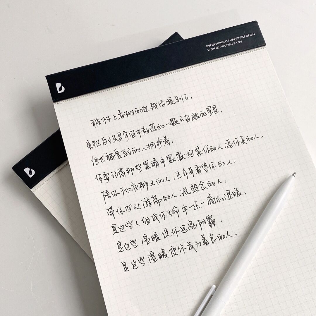 屿鱼文创简约拍纸本b5会议记录