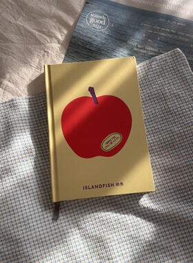 屿鱼文创《苹果本》 A5日记本子硬壳本横线点阵空白all-in-one