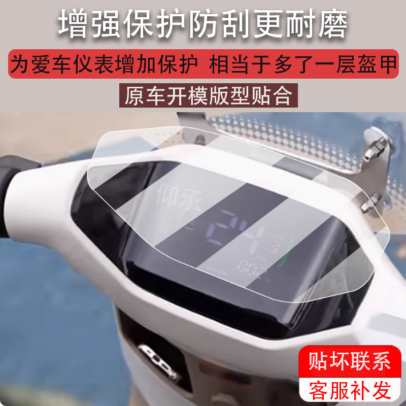 适用赛鸽欧米电动车仪表膜赛鸽米兰液晶盘膜鸥米显示屏幕非钢化