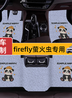 适用于蔚来萤火虫脚垫firefly专用汽车脚垫卡通防滑丝圈地毯地垫