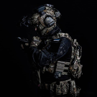 军迷户外战术装备特种兵GEN3战术蛙服暗夜MCBK G3黑CP 作战服套装