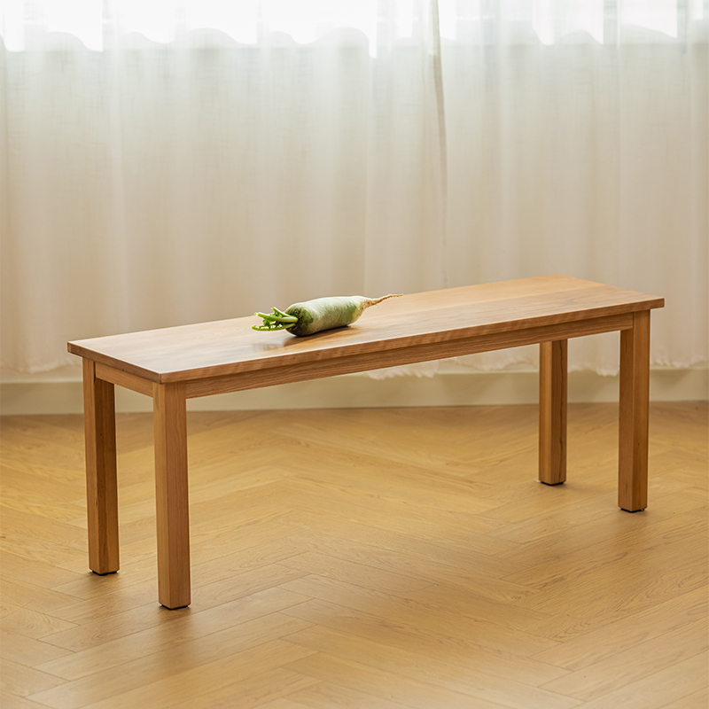 日式北欧樱桃木长凳客厅换鞋凳