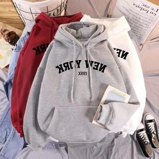 hoodie top sweater women couple for men Plush and hooded