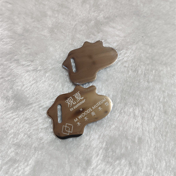 定做高光不锈钢铭牌定制激光高端服饰产品金属标签吊牌空白标牌