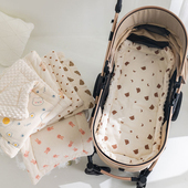 婴儿车垫子宝宝小推车坐垫棉垫四季 通用遛娃座椅车垫躺垫睡垫配件