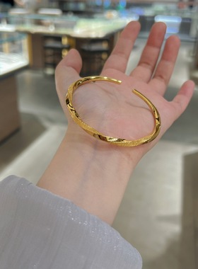 莫比乌斯环实心999足银手镯