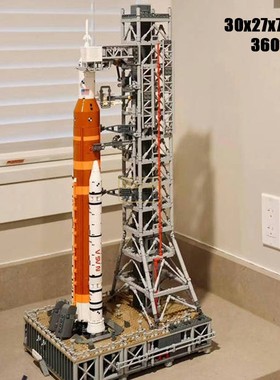 NASA阿尔忒弥斯太空发射系统ASLS航天火箭拼装玩具中国积木10341