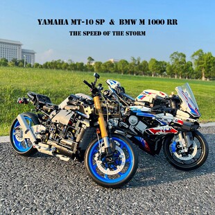 中国积木42159雅马哈摩托车机车大型科技组拼装玩具拼图拼搭42130