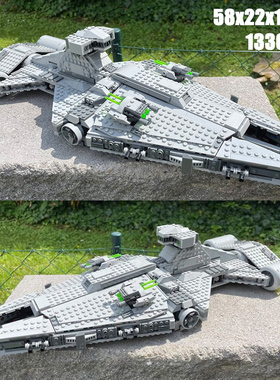 拼图拼搭75315星球大战曼达洛人帝国轻型巡洋舰拼装玩具中国积木