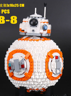 拼图拼搭75187星球大战BB8机器人R2D2男孩拼装模型玩具中国积木