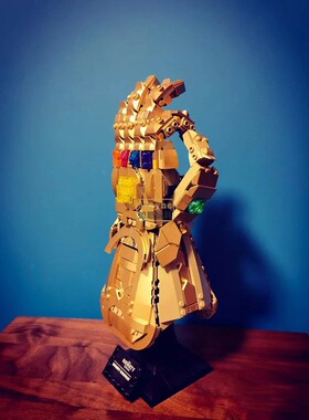 拼图拼搭76191复联灭霸无限手套雷神之锤拼装玩具76209中国积木