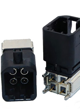 泰科版Mini Fakra公头卧式板端连接器