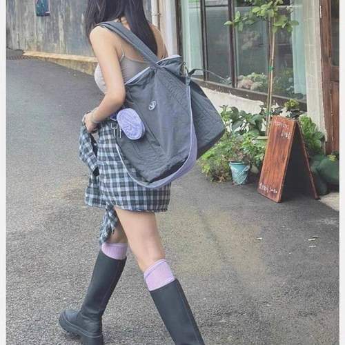 尼龙托特包女休闲新款帆