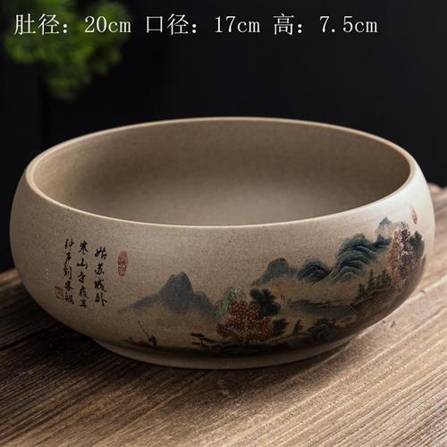 粗陶茶洗大号陶瓷水洗碗