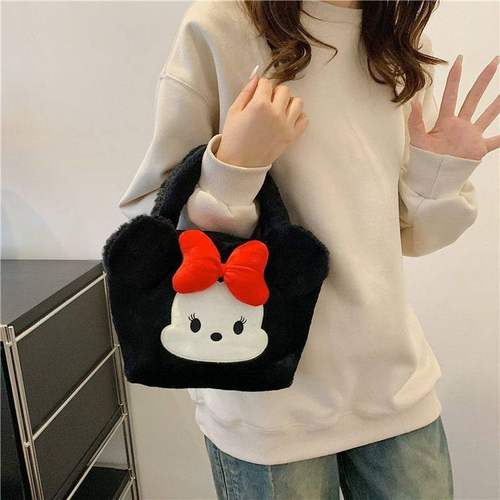 卡通毛绒手提包ins可爱玉