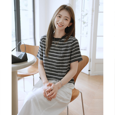R H 2026新款夏季气质显瘦桑蚕丝衬衫高端重磅真丝双绉上衣女T恤