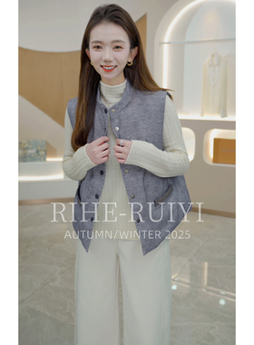 R H 【日光茧】RH530复古高端质感休闲桑蚕丝白鹅绒马夹羽绒服