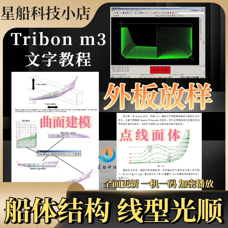 TribonM3船体结构线形光顺曲面