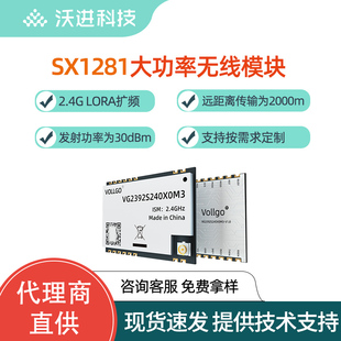 SX1281 LORA双向传输2.4G远距离PA+LNA 1Wlora大功率无线射频模块