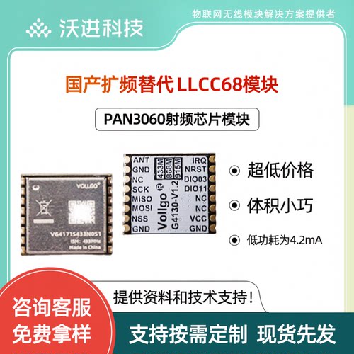 PAN3060国产射频模块替代LLCC68