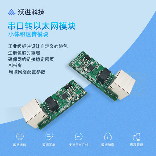 串口转以太网小体积串口联网模块