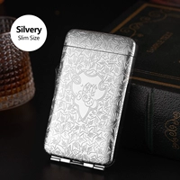 Прекрасная сигаретная коробка 16 серебряных цветов