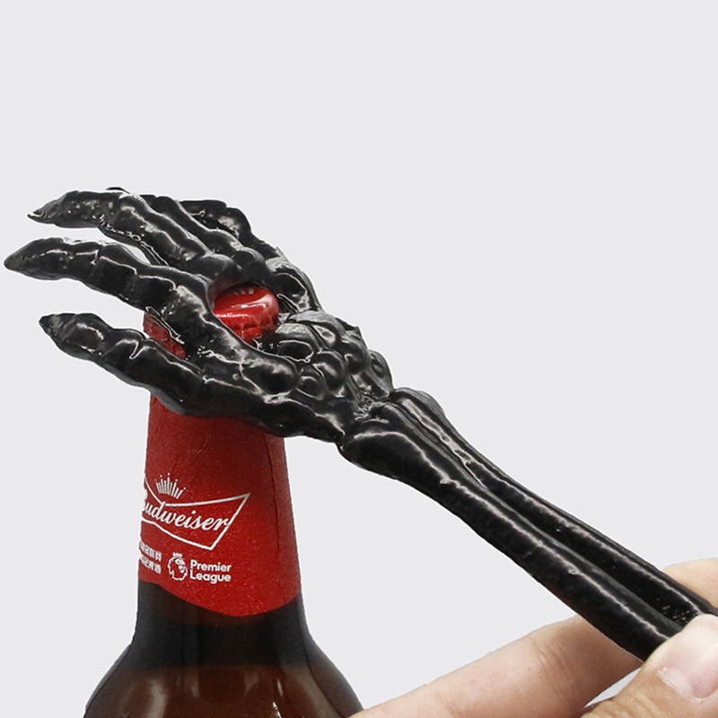 啤酒启瓶器包邮铸铁骷髅手