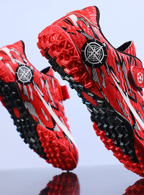 儿童足球鞋男童春季小学生8岁9男孩魔术贴少儿专用比赛训练碎钉鞋