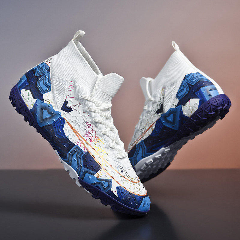 正品刺K客15高帮足球鞋男儿童中小学生AG长钉TF碎钉透气训练鞋女