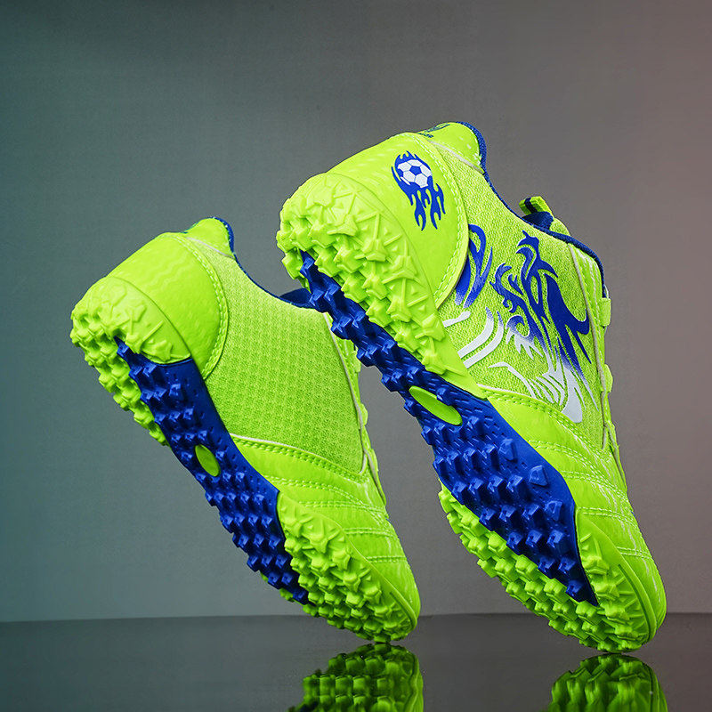 C罗专业足球鞋男旋转扣少儿童透气青少年男孩中小学生tf碎钉球鞋