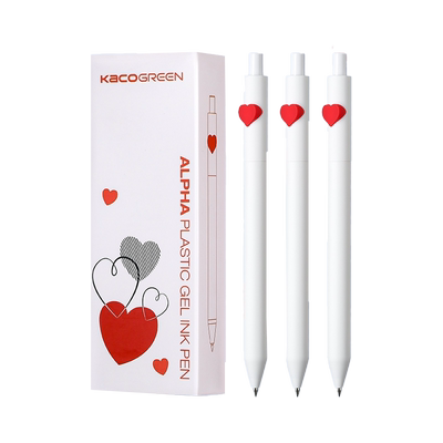 kaco创意中性笔可爱爱心设计