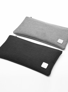 KACO ALIO爱乐 多功能文具袋零钱包化妆包男女学生铅笔袋简约大容量帆布便携式手抓包