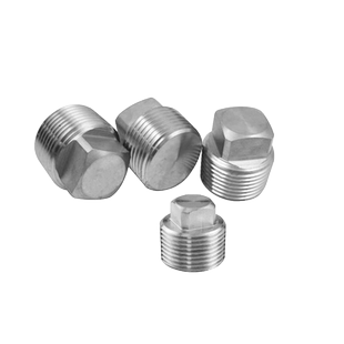 304不锈钢外四方堵头实心316油塞闷头RC1 2 3 4 6分1寸螺塞喉塞