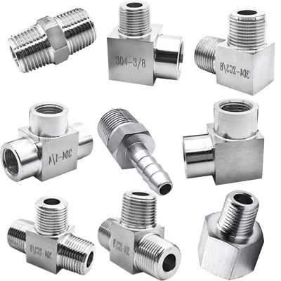 接头数控高压直接内外丝三通弯头