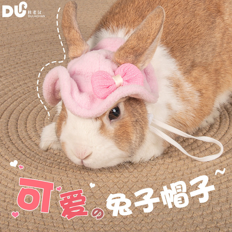 宠物兔子帽子日韩猫咪狗狗帽子装饰品小帽子兔子宠物配饰头饰