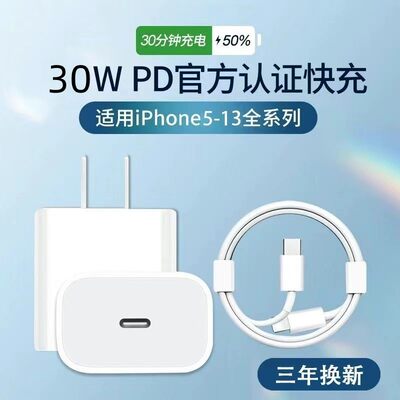 PD30W快充头适用苹果ipad快充