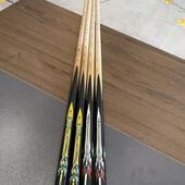 台球杆公杆会员杆白蜡木小头中式 黑八8斯诺克桌球杆大头入门杆