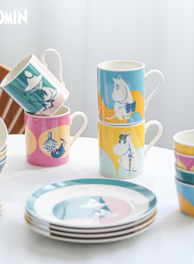 日本进口山加商店姆明moomin马克杯杯子陶瓷盘子碗碟