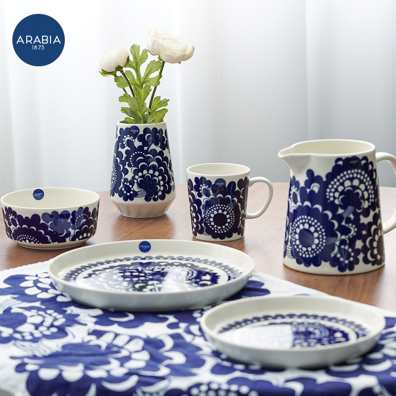 北欧芬兰进口纪念碗马克杯