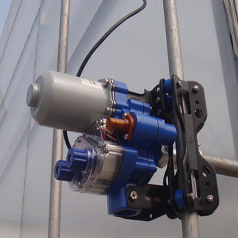 畜牧养殖场220v电动卷膜器断停电手动释放风机帆布遮阳拉幕卷帘机