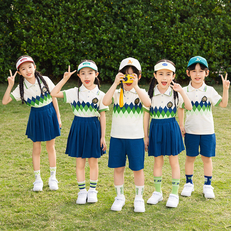 六一儿童表演出服舞蹈服诗歌朗诵毕业照服装小学生夏季班服合唱服
