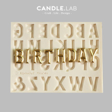Ароматерапия DIY материалы/инструменты candle.lab | 大写英文字母diy香薰蜡烛石膏扩香石手工硅胶模具
