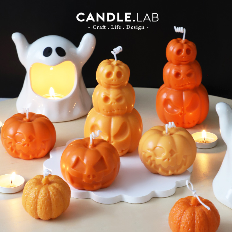 万圣节南瓜diy香薰蜡烛模具