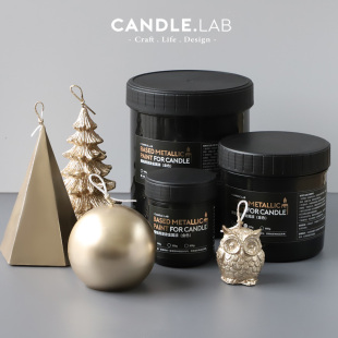 CANDLE.LAB 蜡烛用浸涂金属漆金色银色玫瑰金色表面上色滴蘸漆