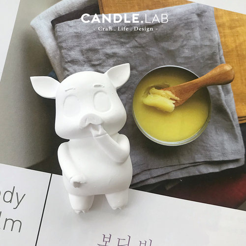 小猪diy香薰石膏扩香石硅胶模具