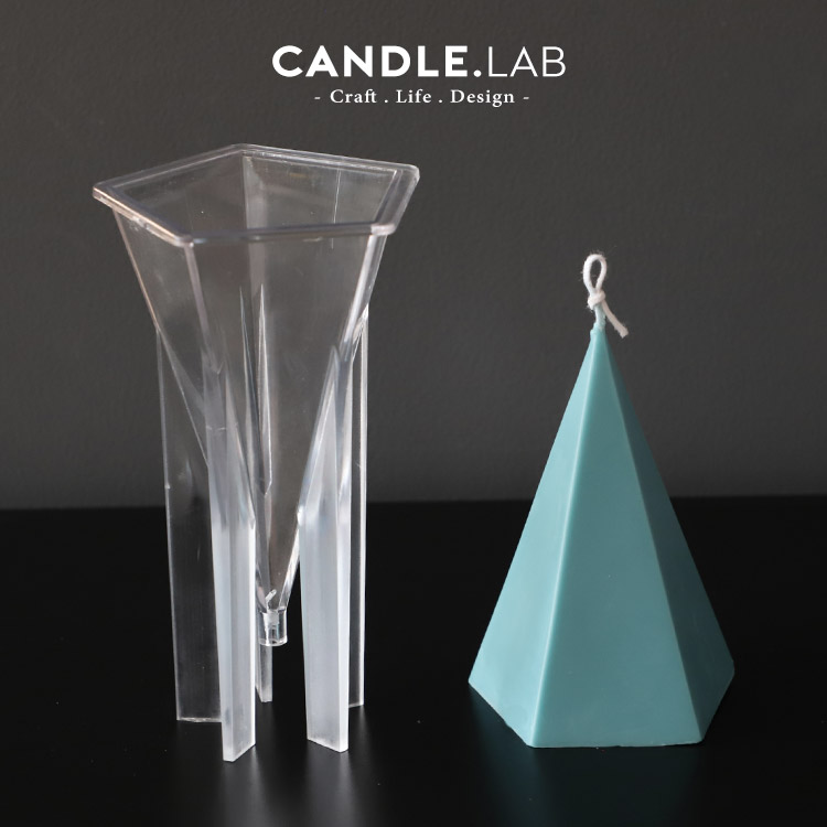 五边锥形diy香薰蜡烛pc塑料模具