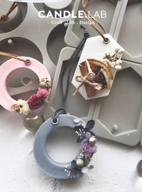 香薰蜡牌蜡片模具手工DIY硅胶模