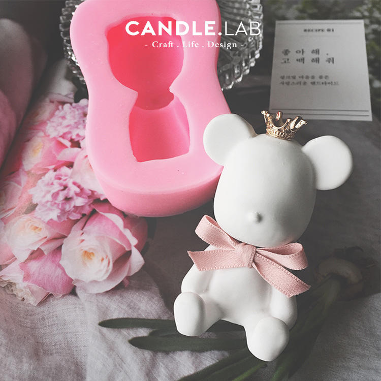 小熊diy香薰石膏扩香石硅胶模具